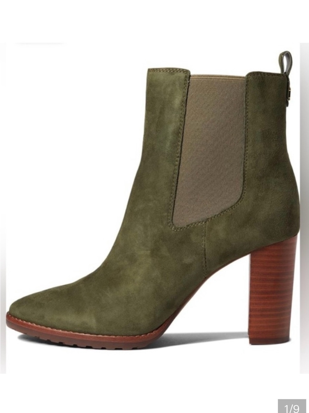 Lauren Ralph Lauren Womens Mylah Stretch Leather Chelsea Boots